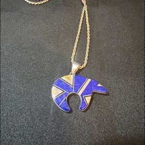 Native American bear necklace.